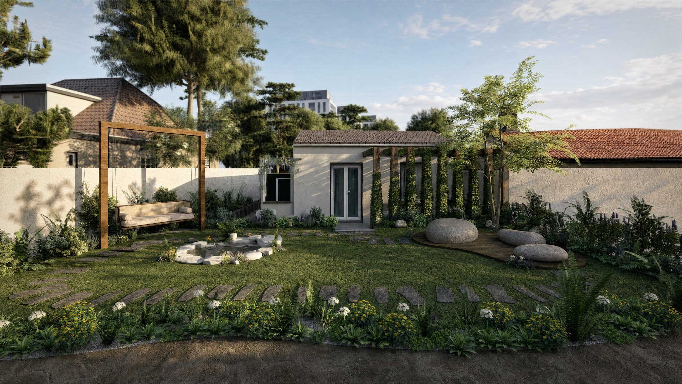 Sylve — jardin et terrasse végétale