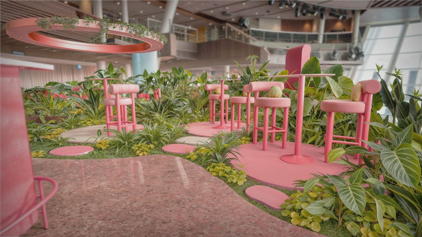 Écho de Gaïa — restaurant rose et plantations