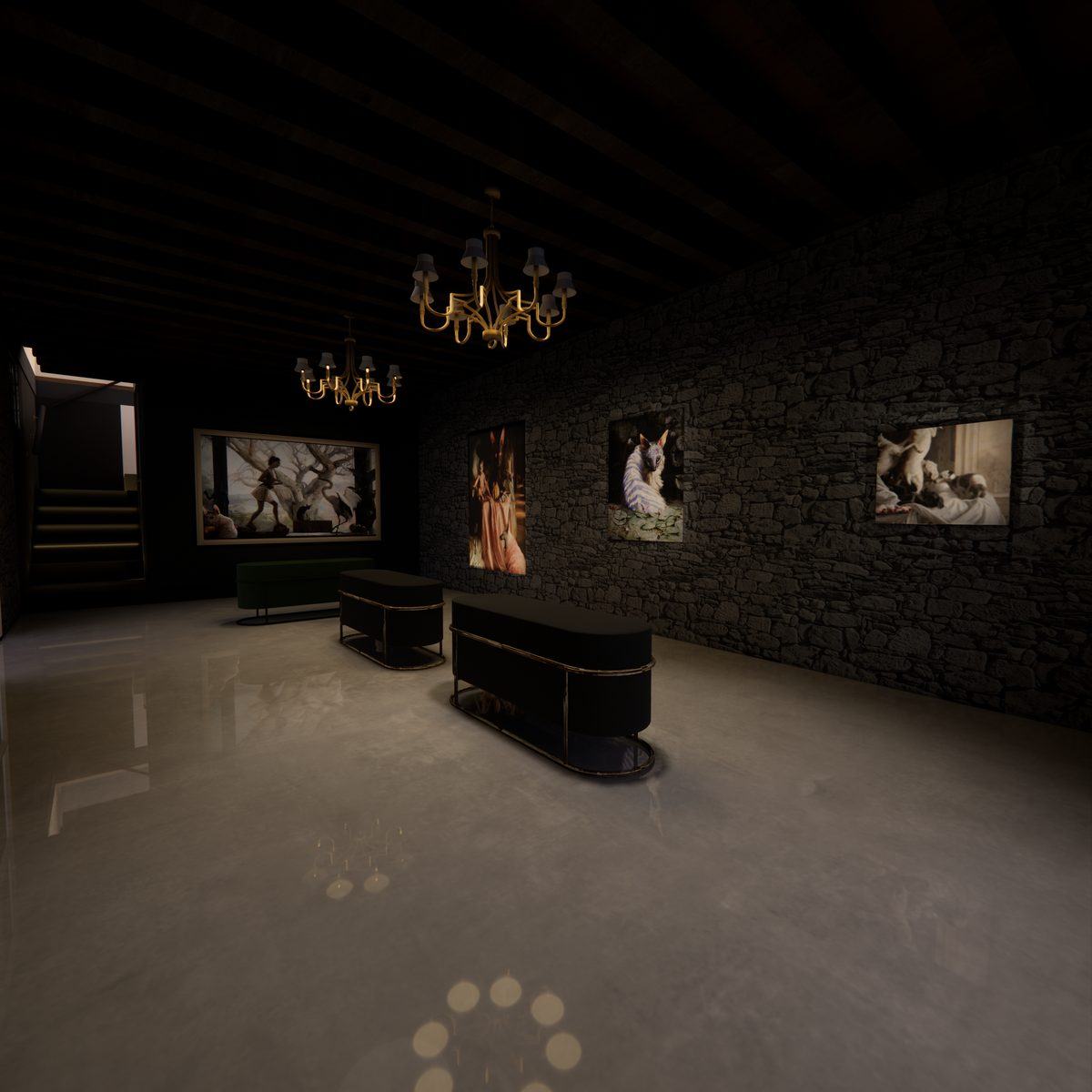 Galerie privée en pierre
