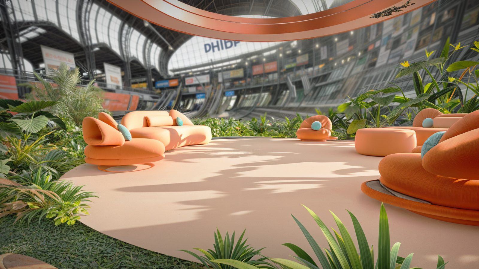 Écho de Gaïa — vue panoramique de l'aéroport repensé