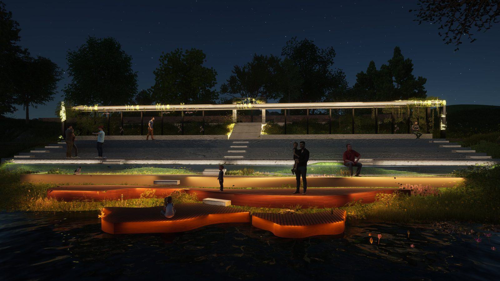 180° — vue de nuit, panorama